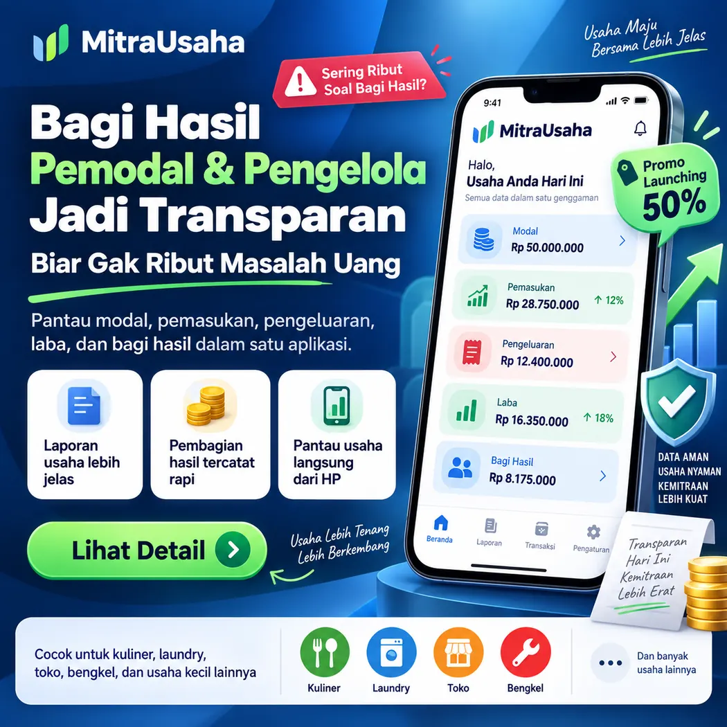 Transparansi usaha pemodal dan pengelola